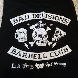Bad Decisions Barbell Club Women's Tank S